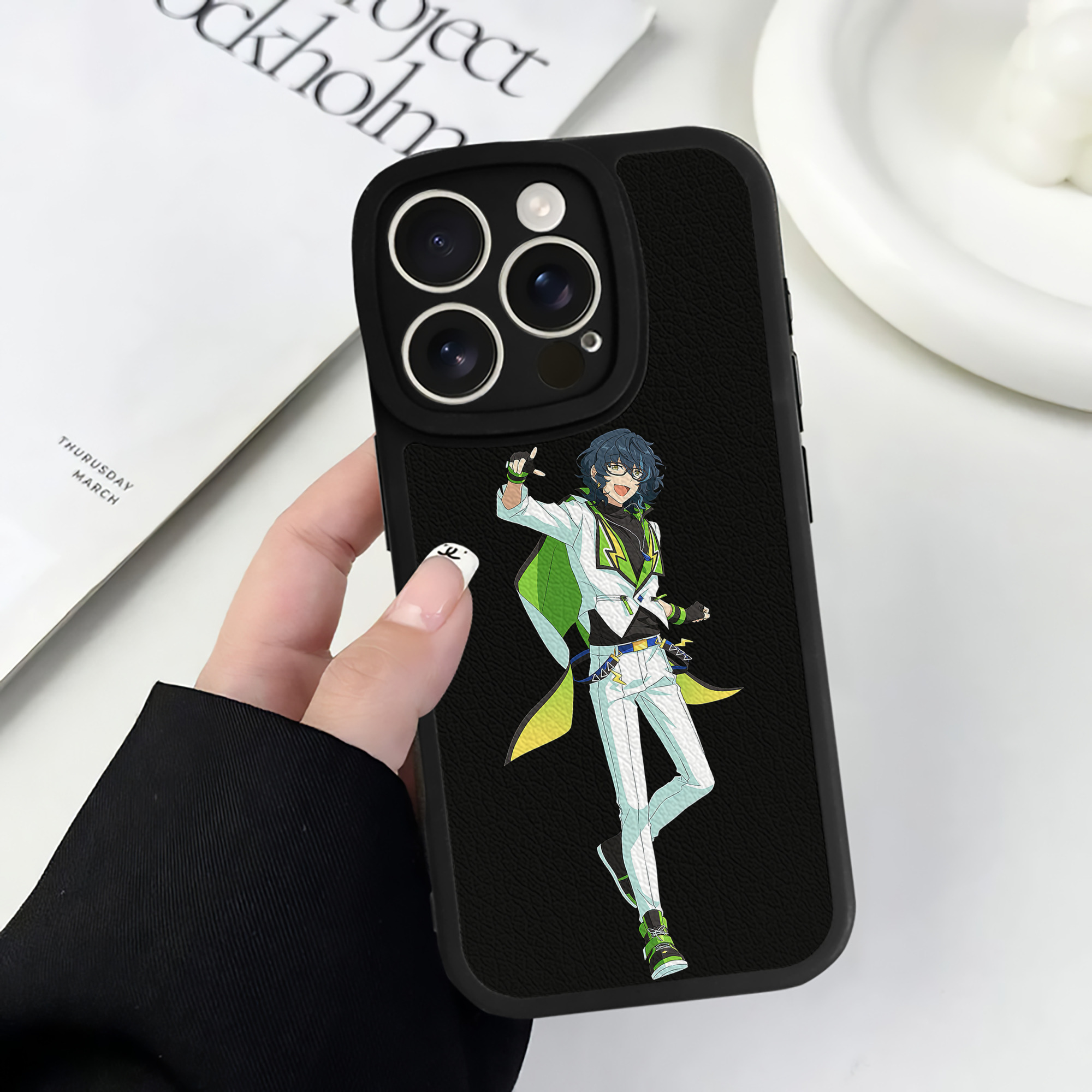 （画像用） あんさんぶるスターズ! Ensemble Stars 【iPhone 16シリーズ対応】シリコンスマホケース（レザー調） 材質：シリコン